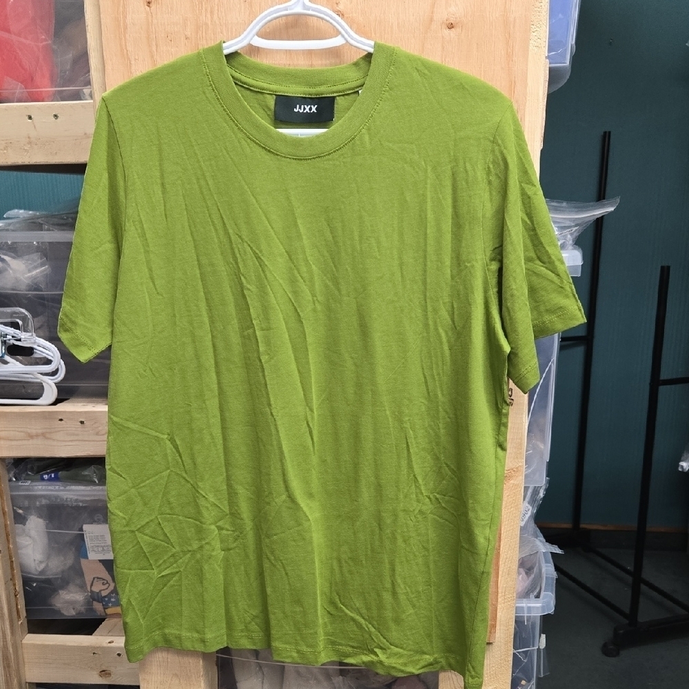 JJXX Size L Woodbine Green Anna Short Sleeve Every Tee
